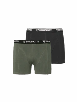 Brunotti Sido 2-pack Men Boxer Briefs | Green + Black