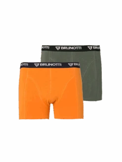Brunotti Sido 2-pack Men Boxer Briefs | Green + Orange