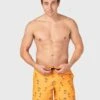 Brunotti CrunECO-Mini-N Men Swim Shorts | Yellow-Orange