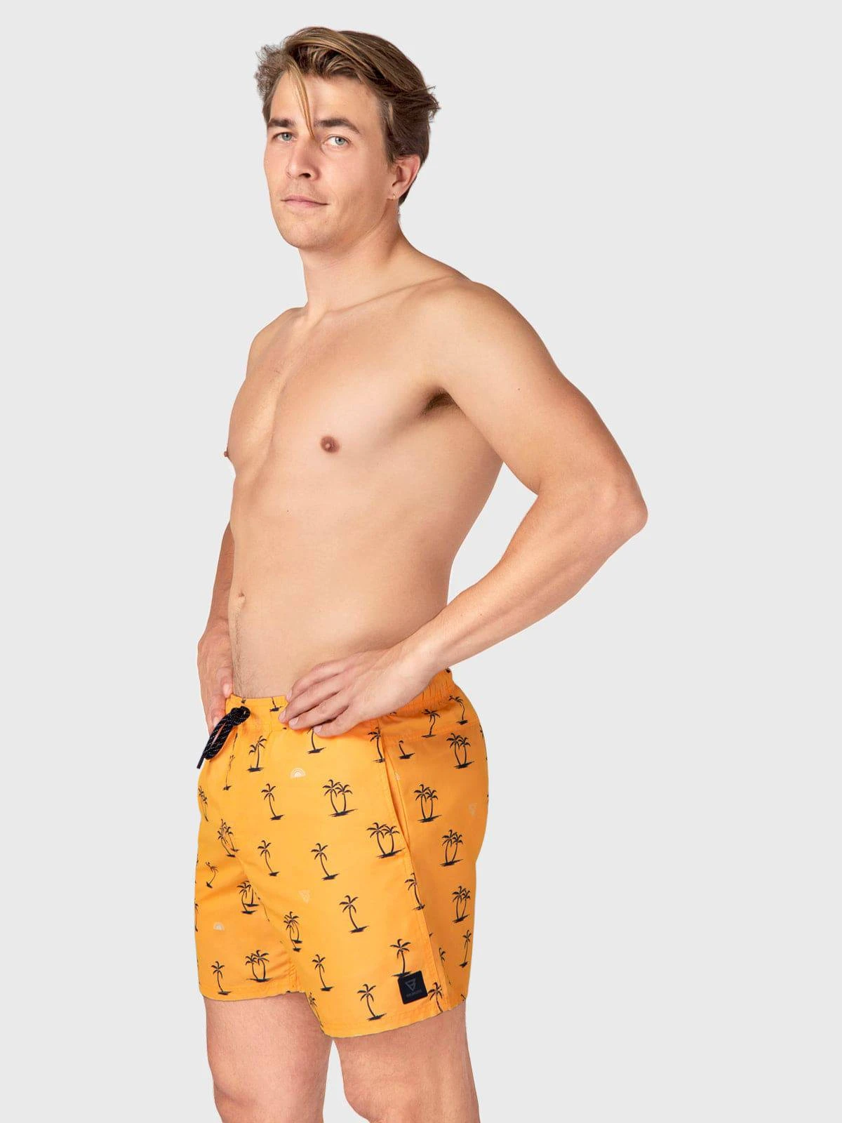 Brunotti CrunECO-Mini-N Men Swim Shorts | Yellow-Orange - Image 3