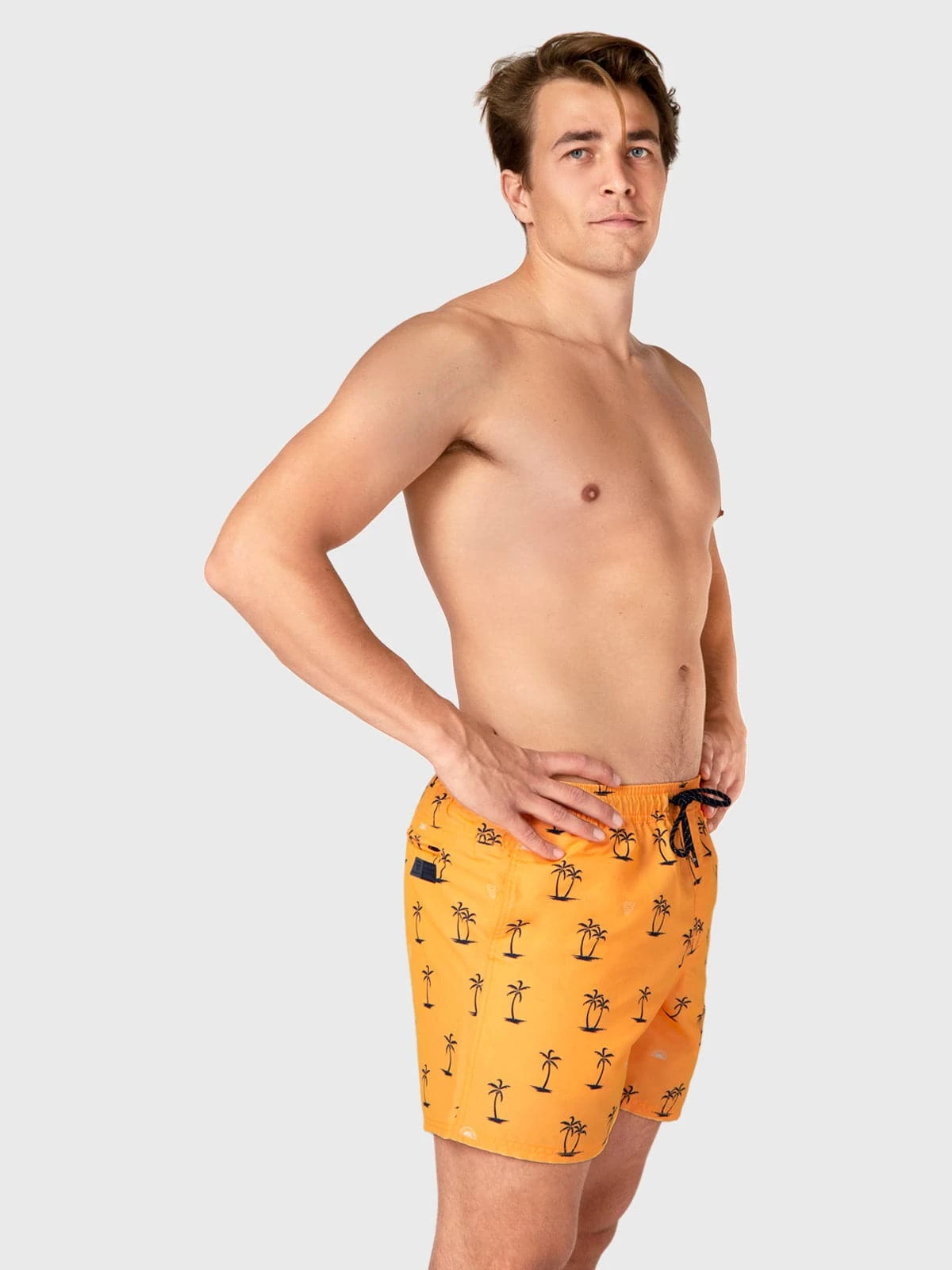 Brunotti CrunECO-Mini-N Men Swim Shorts | Yellow-Orange - Image 4