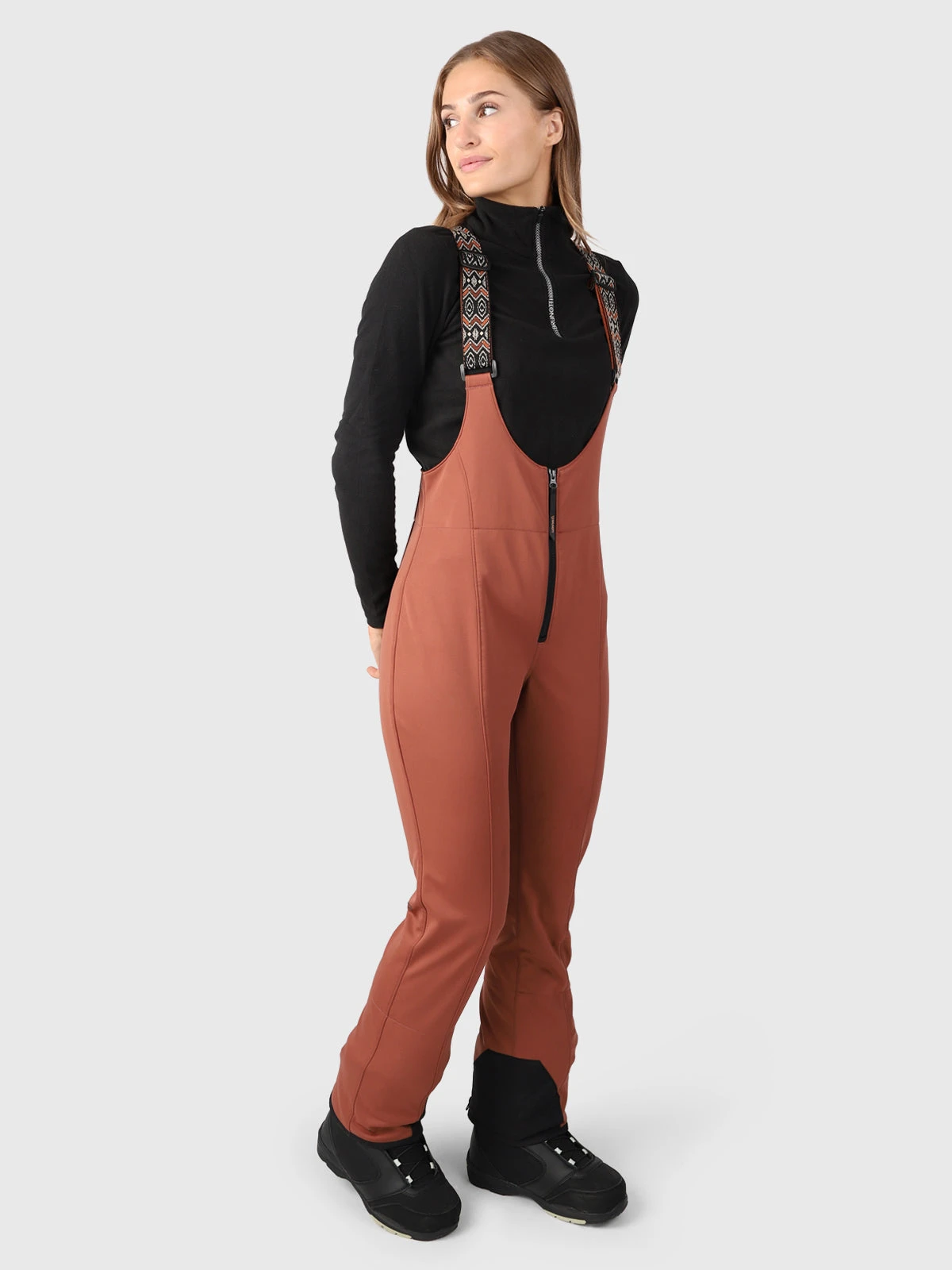 Brunotti Avalanche Women Bib Snow Pants | Brown - Image 5