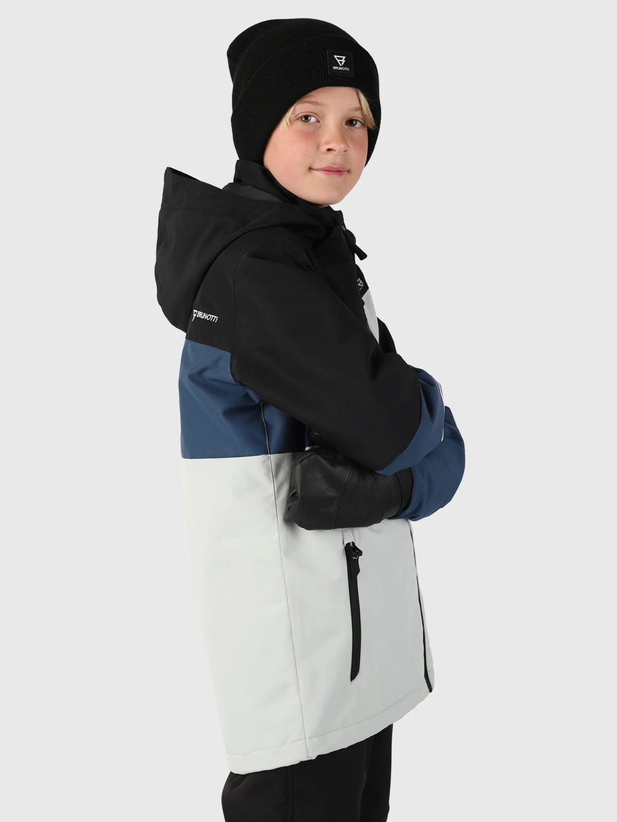 Brunotti Flynnery Boys Snow Jacket | Grey - Image 4