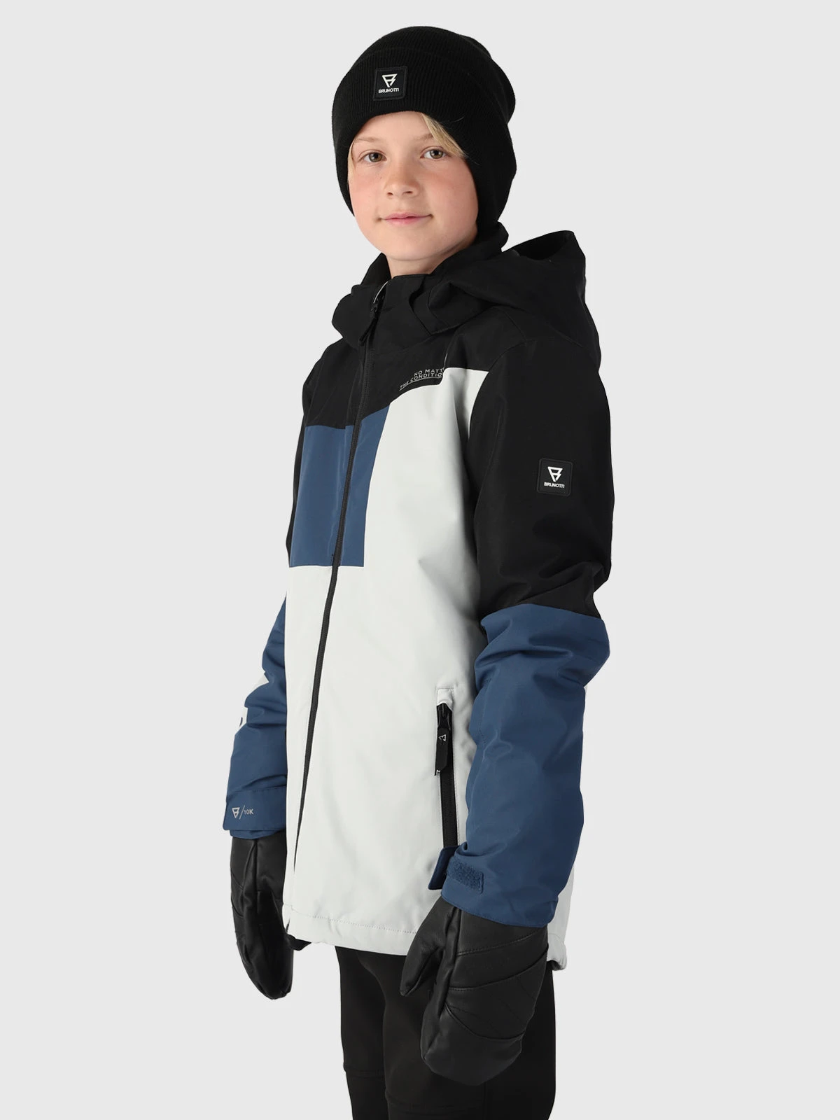 Brunotti Flynnery Boys Snow Jacket | Grey - Image 3