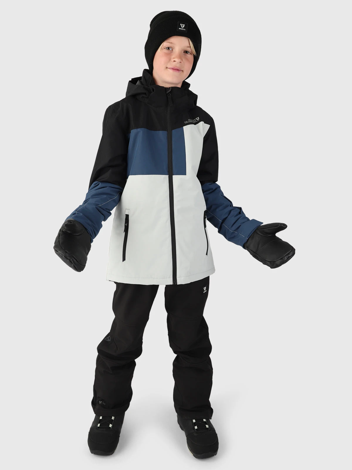 Brunotti Flynnery Boys Snow Jacket | Grey - Image 8
