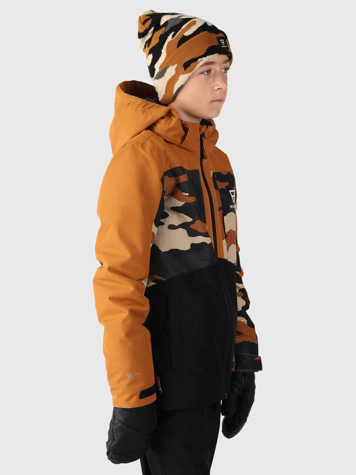 Brunotti Aratiny-AO Boys Snow Jacket | Brown - Image 3