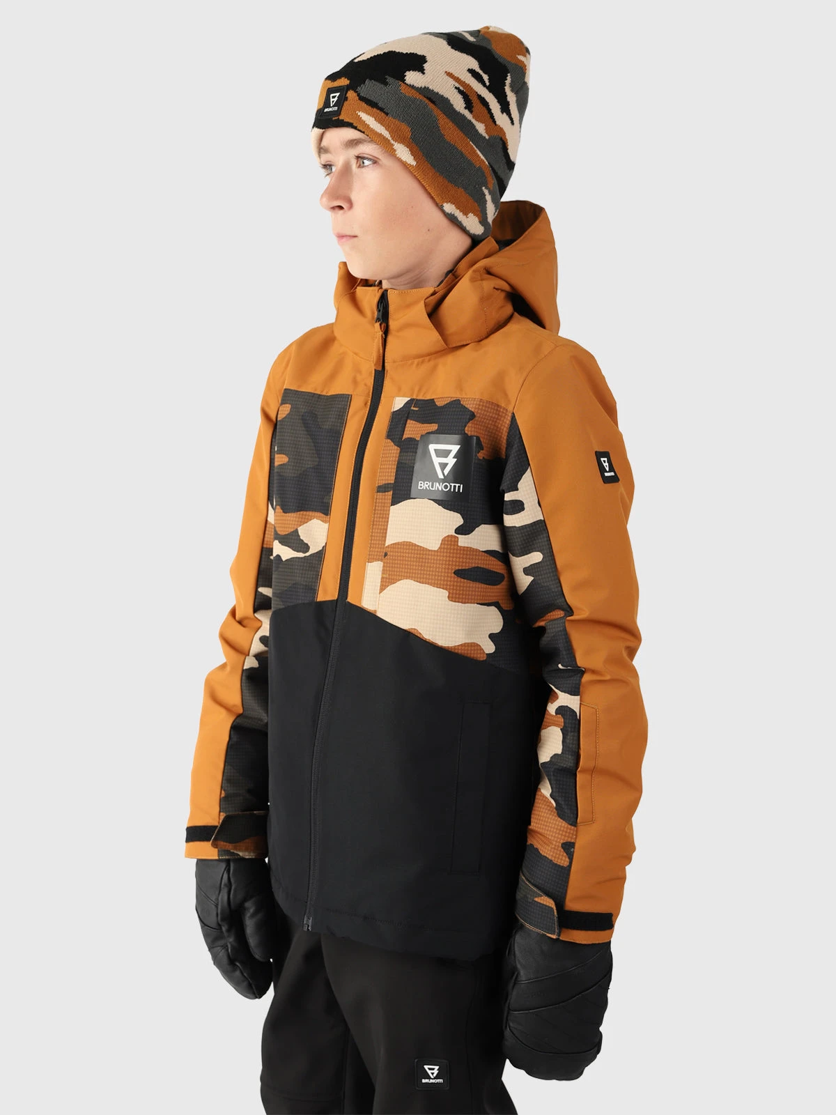Brunotti Aratiny-AO Boys Snow Jacket | Brown - Image 4