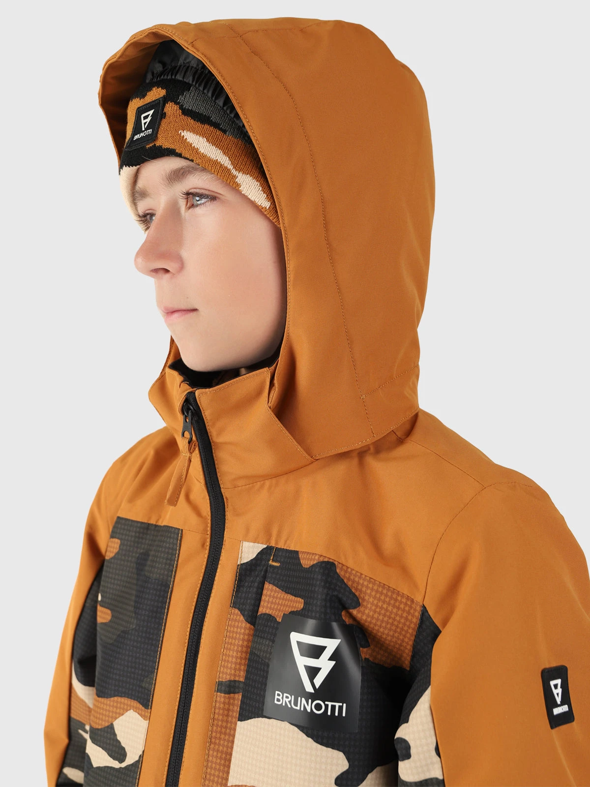 Brunotti Aratiny-AO Boys Snow Jacket | Brown - Image 6