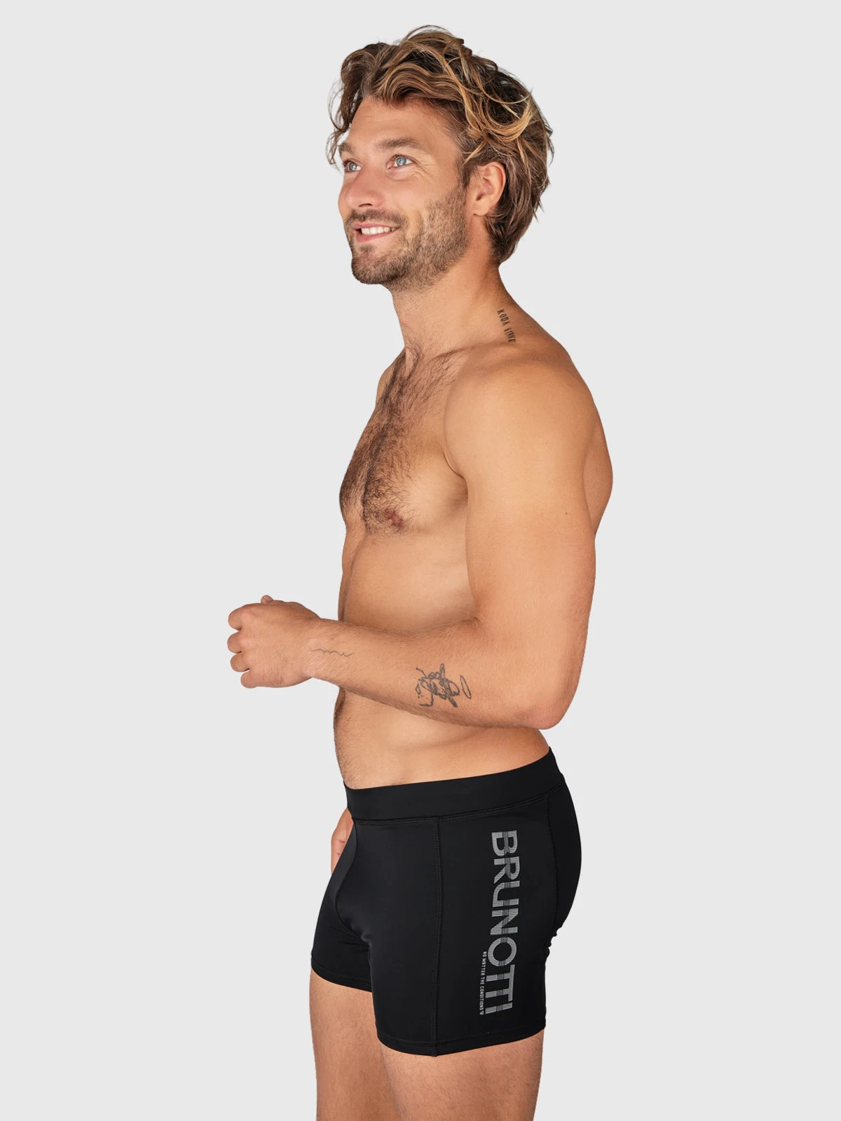 Brunotti Samier-Logo Men Swim Trunks | Black - Image 4