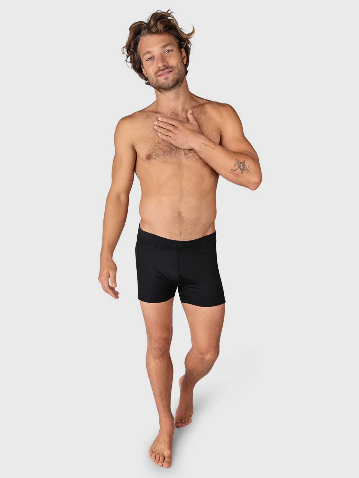 Brunotti Samier-Logo Men Swim Trunks | Black - Image 5