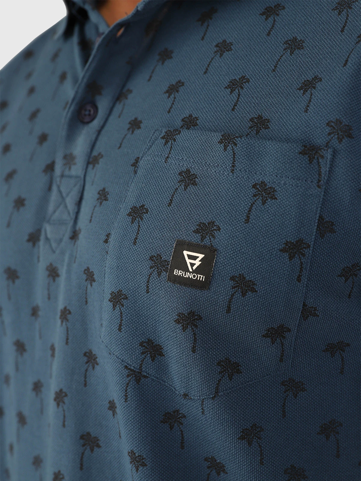 Brunotti Addax-AO Men Polo | Night Blue - Image 7