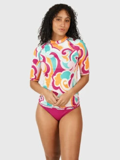 Brunotti Linea-Swirl Women Rashguard | Multi Color