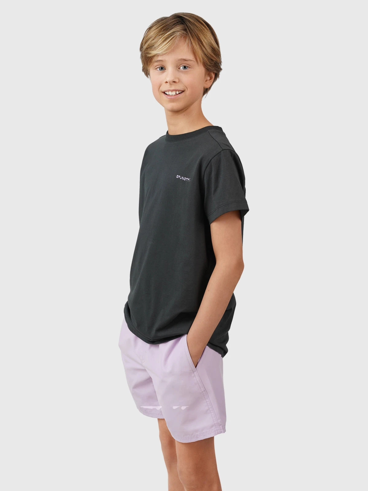 Brunotti Oval-Mountainy Boys T-shirt | Black - Image 7