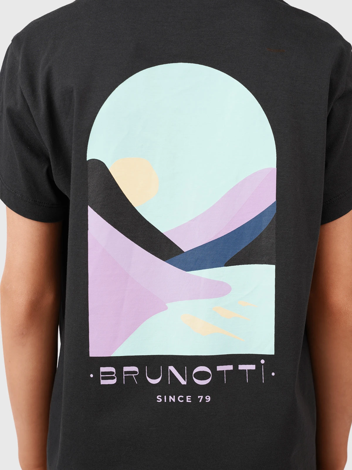 Brunotti Oval-Mountainy Boys T-shirt | Black - Image 8