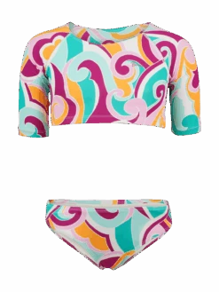 Brunotti Ames-Swirl Girls Sports Bikini Set | Multi Color