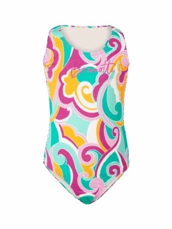 Brunotti Sally-Swirl Girls Swimsuit | Multi Color