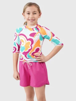 Brunotti Lineas-Swirl Girls Rashguard | Multi Color
