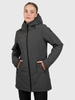 Brunotti Melle Women Long Softshell Jacket | Mud Green