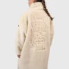 Brunotti Cervinia Women Long Oversized Teddy Fleece Jacket | Canvas