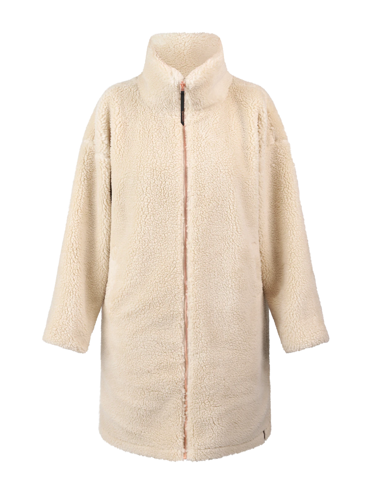 Brunotti Cervinia Women Long Oversized Teddy Fleece Jacket | Canvas - Image 10