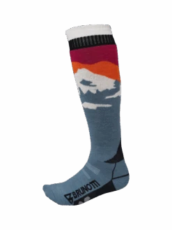 Brunotti Scottishy-Mountain Women Ski Socks | Steel Blue