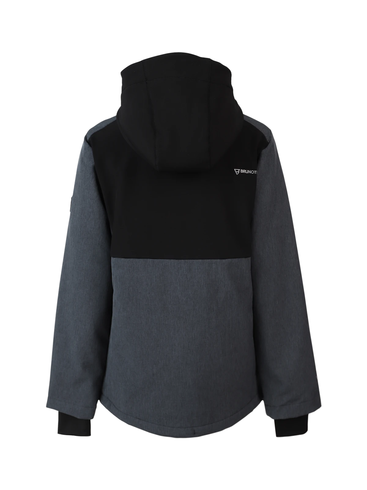 Brunotti Twinstroky Boys Softshell Snow Jacket | Dark Grey Melee - Image 10