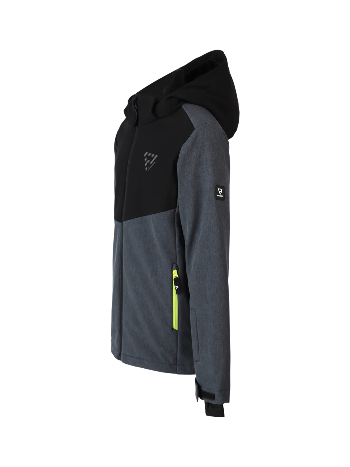 Brunotti Twinstroky Boys Softshell Snow Jacket | Dark Grey Melee - Image 11