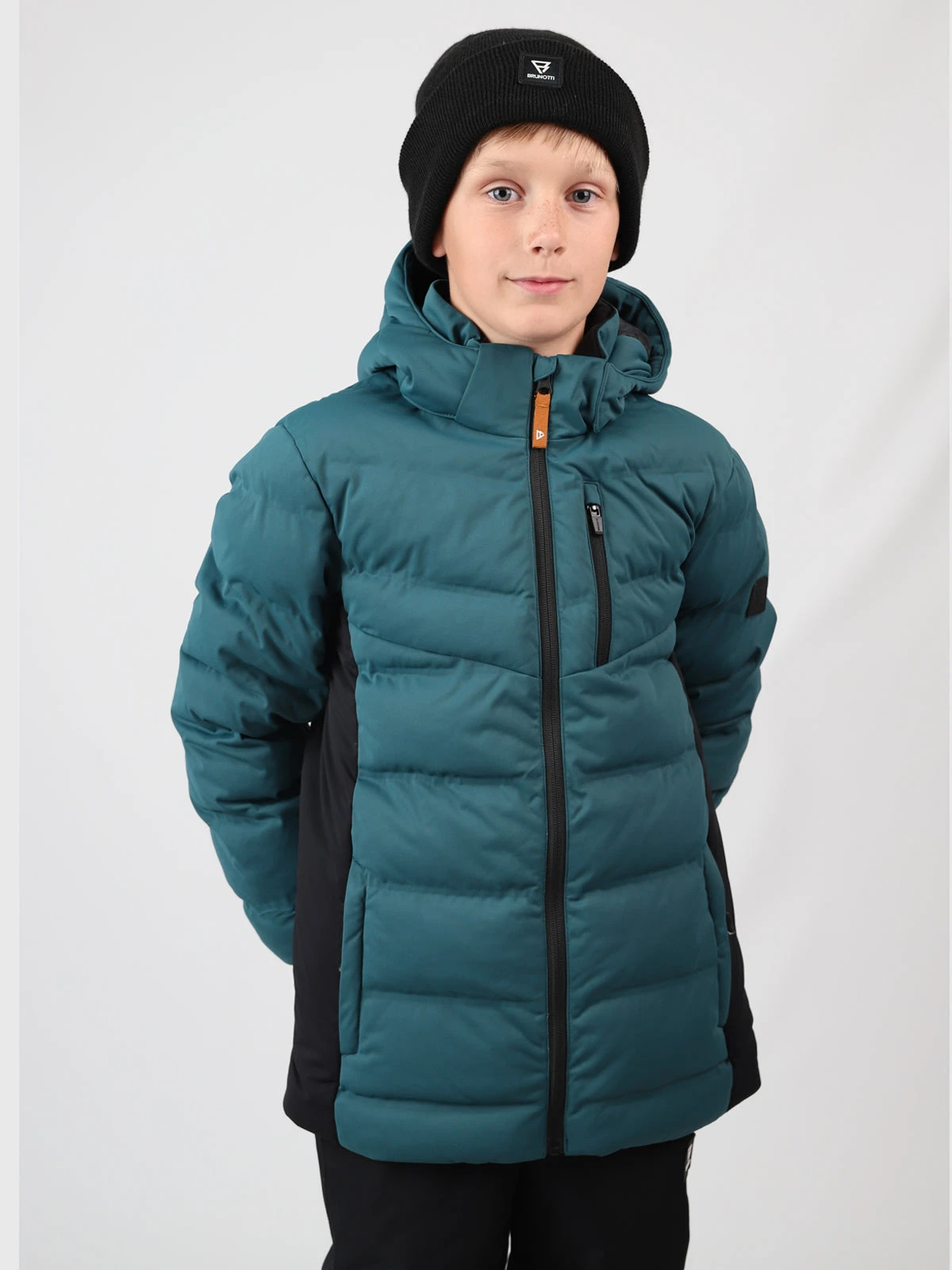 Brunotti Sanclairy Boys Puffer Snow Jacket | Fuel Green - Image 2