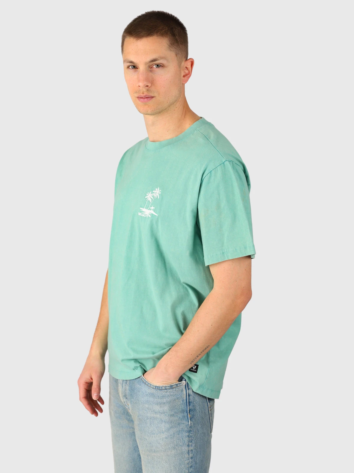 Brunotti Wandes Men T-shirt | Bottle Green - Image 4