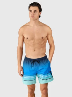 Brunotti Bru-conic-Stripe Men Swim Shorts | Neon Blue