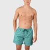 Brunotti Cester-Mini Men Swim Shorts | Mini Palm Aqua Bottle Green