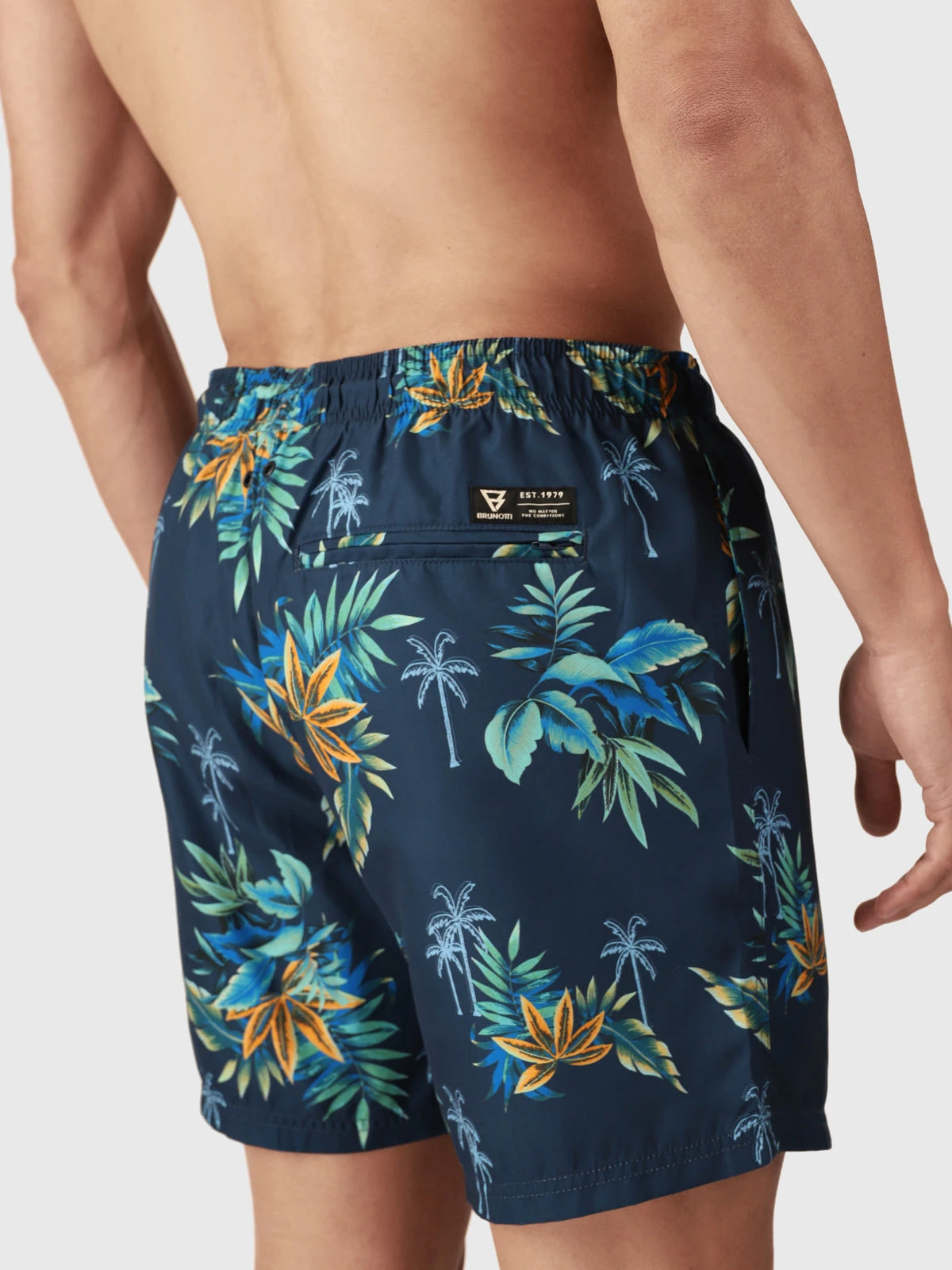 Brunotti Cester-Tropicana Men Swim Shorts | Night Blue - Image 8