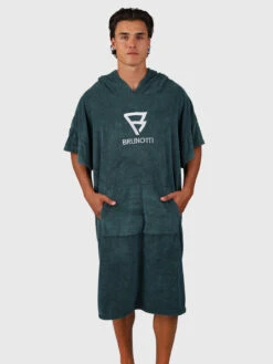 Brunotti Poncho-Solid Men Poncho | Fuel Green