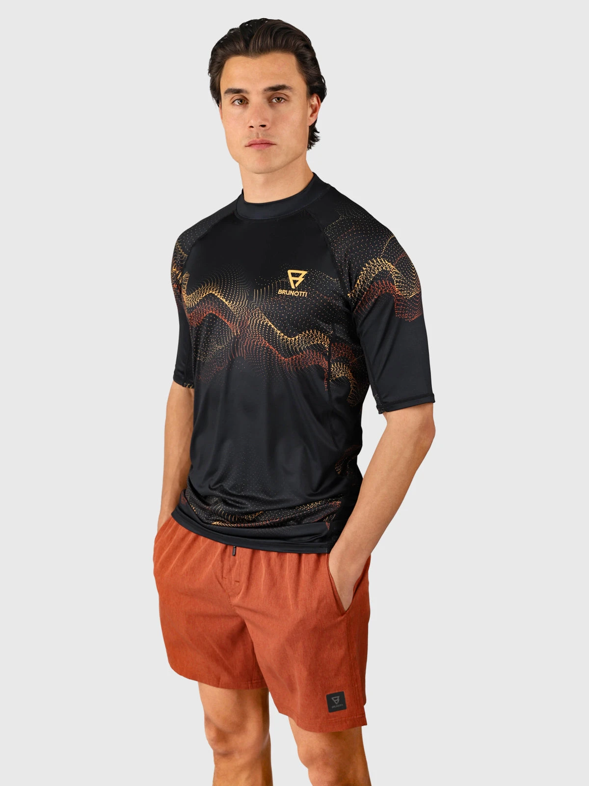 Brunotti Waveguard-Water Men Rashguard | Pirate Black - Image 3