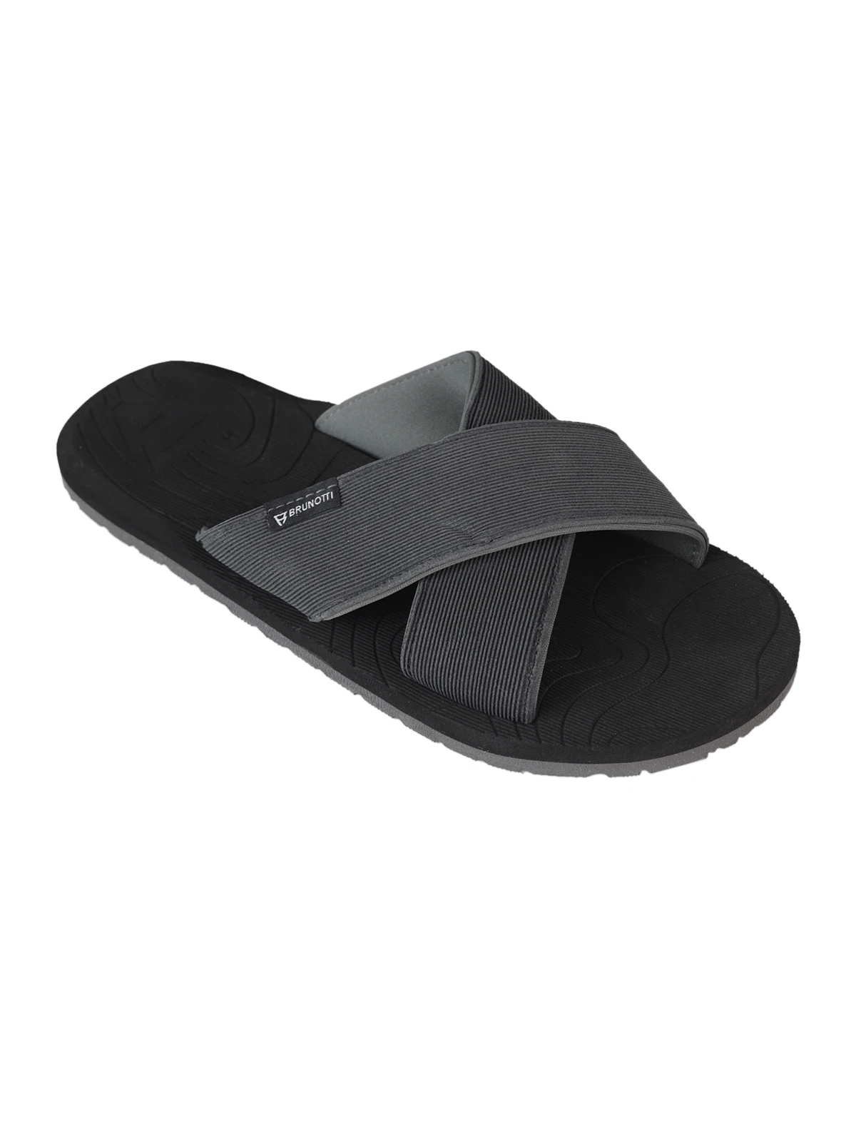 Brunotti Capu Mannu Cross Men Flip Flops | Black - Image 2