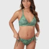 Brunotti Delphina-Leaf Women Bralette Bikini Top | Juniper