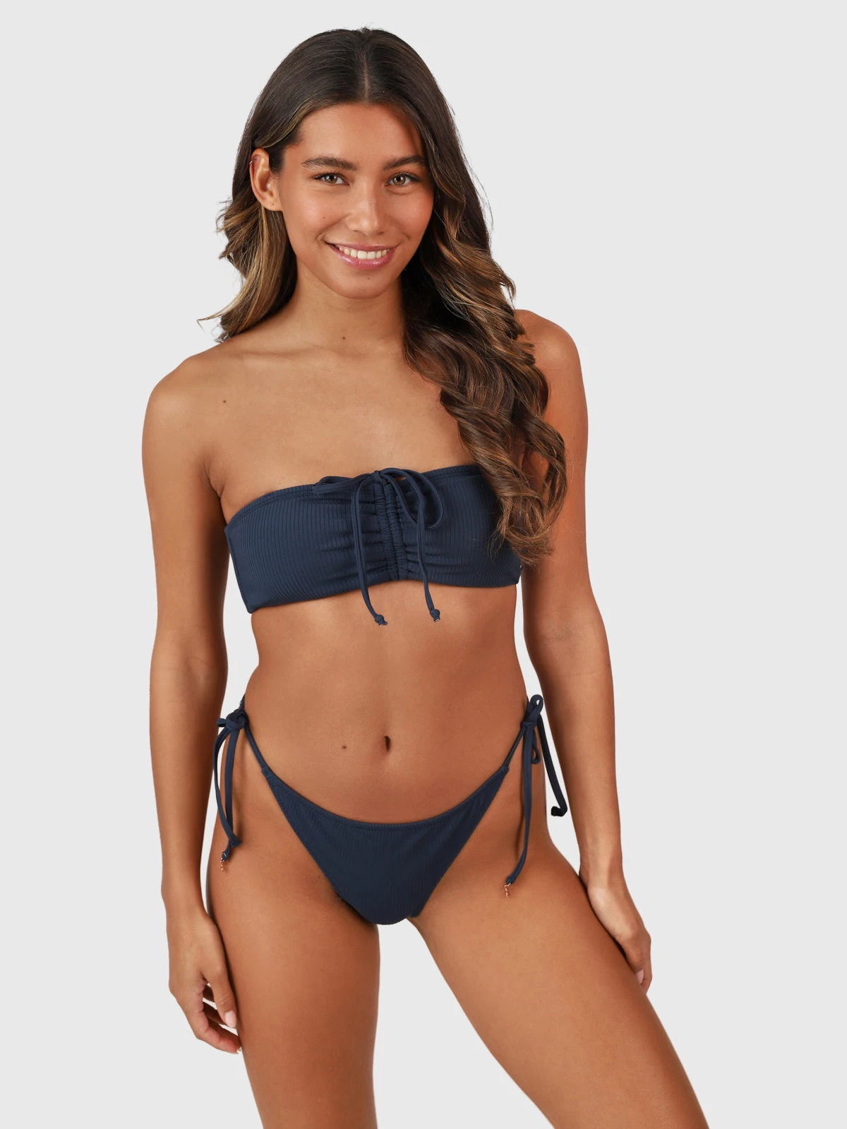 Brunotti Elly-Rib Women Bikini Bottom | Indigo Blue - Image 2