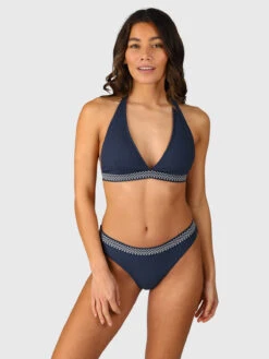 Brunotti Bell-Rib Women Bikini Halter Top | Indigo Blue