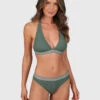 Brunotti Relay-Rib Women Halter Bikini Set | Juniper