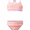 Brunotti Sofia-Stripe Girls Bralette Bikini | Snow