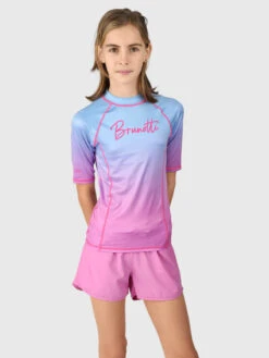 Brunotti Lineas-Gradient Girls Rashguard | Gradient Bluebell