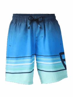 Brunotti Bru-conicy-Gradient Stripe Boys Swim Shorts | Neon Blue