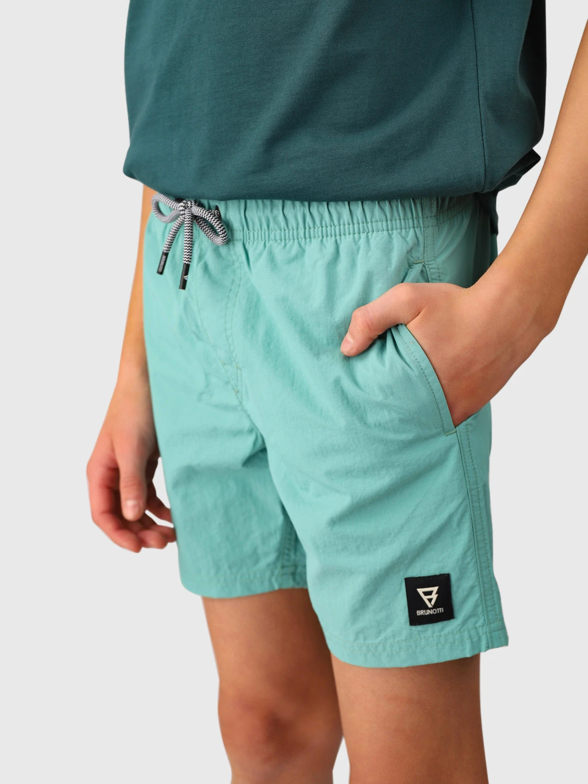 Brunotti Hestey Boys Swim Shorts | Bottle Green - Image 5