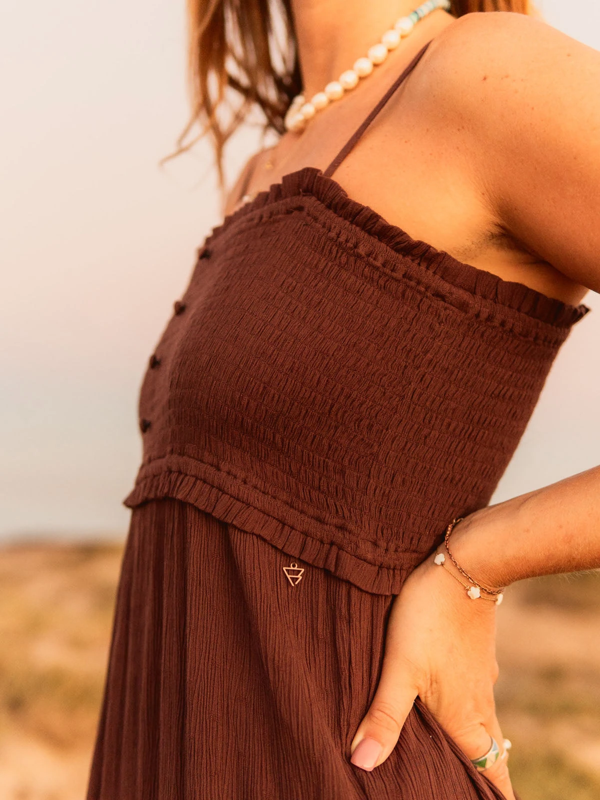 Brunotti Lorelei Women Maxi Dress | Brown - Image 9