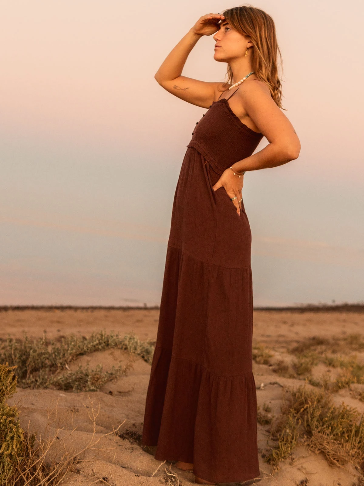 Brunotti Lorelei Women Maxi Dress | Brown - Image 2